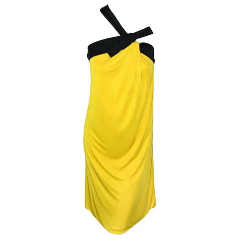 gucci yellow one shoulder dress|gucci dresses for women.